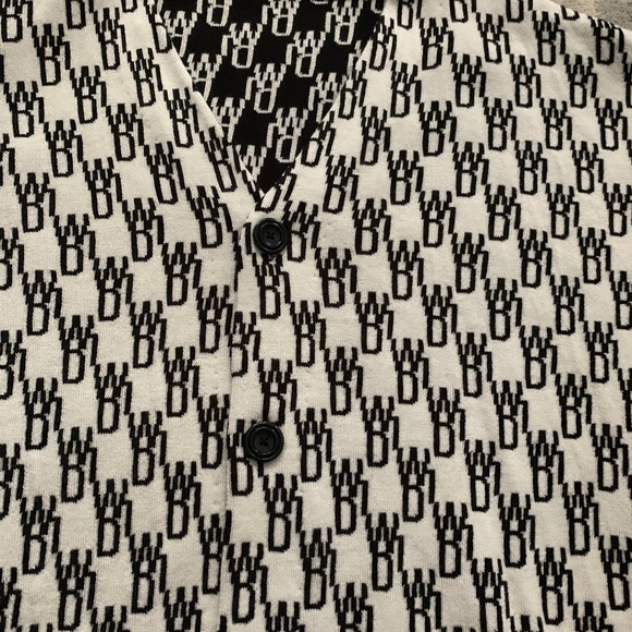 WE11DONE Off White WD1 Cardigan- Ivory: Size Medium: this may be a sample. - Picture 4 of 14